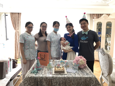 客户全家福照片